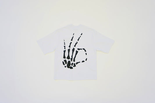 WHITE HEAVYWEIGHT LOGO T